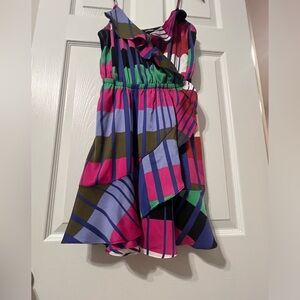 EXPRESS WOMEN CASUAL
RUFFLES OVERLAP MINI DRESS SIZE SMALL